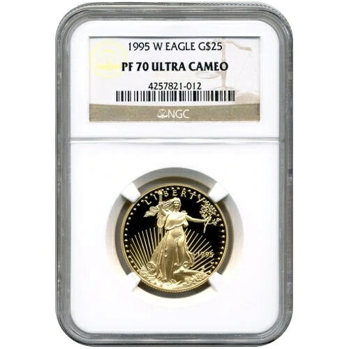 1995-W 1/2オンス プルーフ アメリカン ゴールド イーグル コイン NGC PF70 UCAM