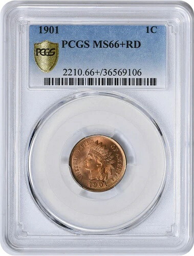 1901年インディアンセント MS66+RD PCGS
