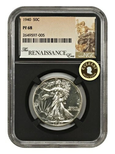 1940年 50セント NGC PR68 - ウォーキング・リバティ・ハーフダラー