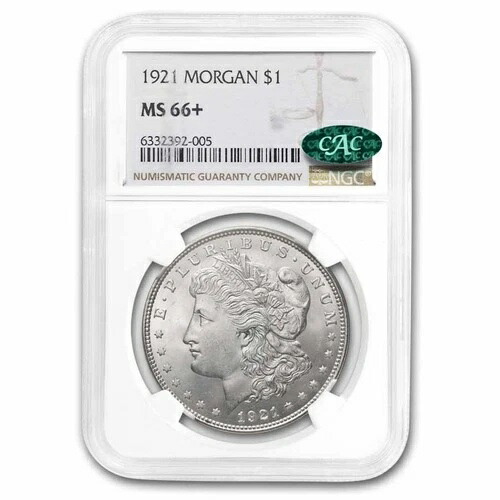 1921年 モルガン・ダラー MS-66+ NGC CAC