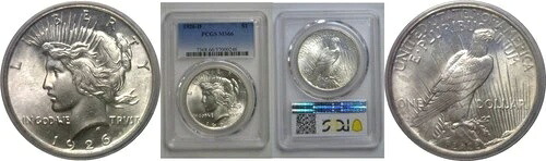 1926-D 1ドル平和ドル PCGS MS-66
