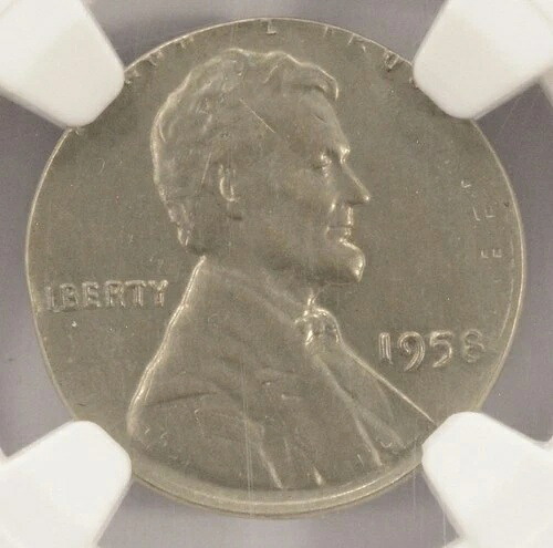 1958年 1セント小麦セント ダブルデノミネーション 1958年 1センタボ NGC MS63
