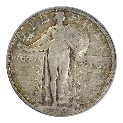 1923年 Sスタンディングリバティクォーター PCGS XF-40 CAC