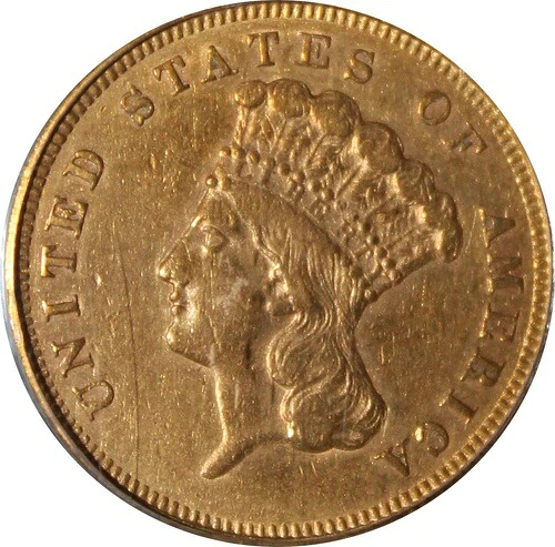 1856-S XF40 3ドル金貨、PCGS 20525152