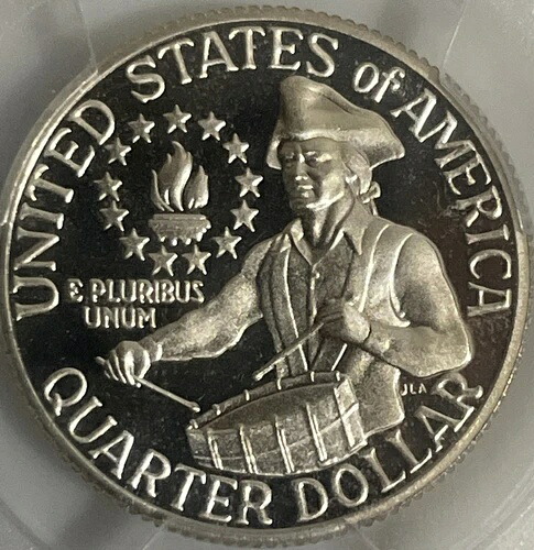 PCGS 1976-S 25セント シルバー ワシントン クォーター (PR69DCAM)