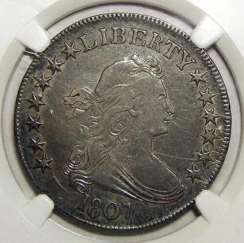 1807 NGC AU50 ドレープ胸像 ハーフドル
