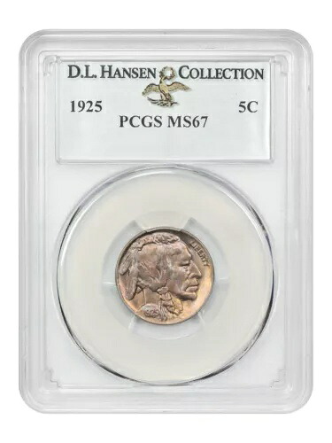 1925年 5C PCGS MS67 EX: D.L. ハンセン～