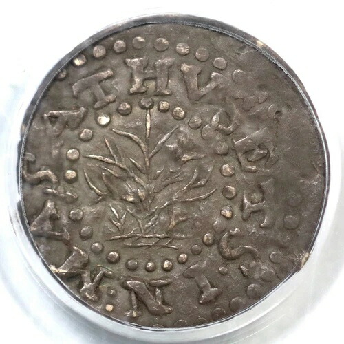 1662 N-34 R-5 PCGS XF 40 オークツリー 2ペンス コロニアルシルバーコイン 2ペンス