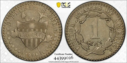 1896 1C ジャッド-1767 PCGS PR61