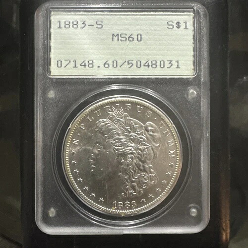 1883-S PCGS MS-60 ラトラーは60よりもはるかに美しい