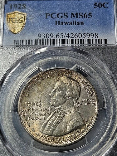 1928年 MS65 PCGS ハワイアンハーフドル-