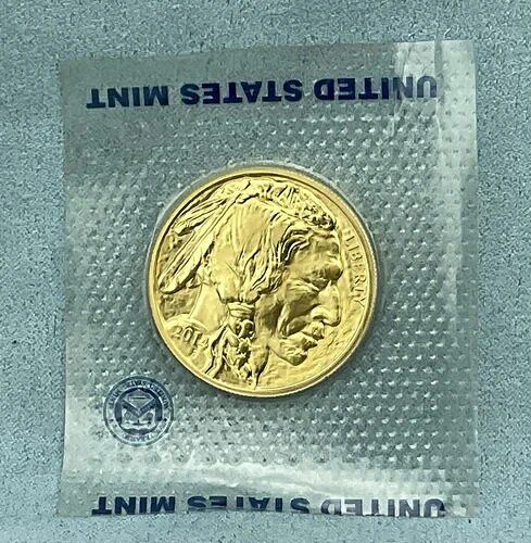 2014年 バッファロー金貨 $50 .9999 純金 - BU - 未開封 米国造幣局