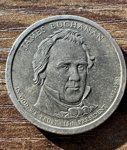 レア アンティーク ジェームス ブキャナン $1 ドルコイン 1857-1861 - - 第 15 代大統領-