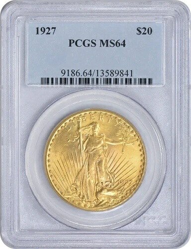 1927年 20ドル金貨 セント・ゴーデンズ MS64 PCGS｜WORLD RESOURCE【QUEEN店】