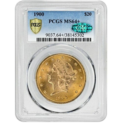 1900年 20ドル リバティヘッド PCGS MS64+ CAC レアコイン｜WORLD RESOURCE【QUEEN店】 725,725円