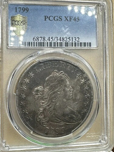 1799年 バストドル PCGS XF-45 ルックス AU｜WORLD RESOURCE【QUEEN店】