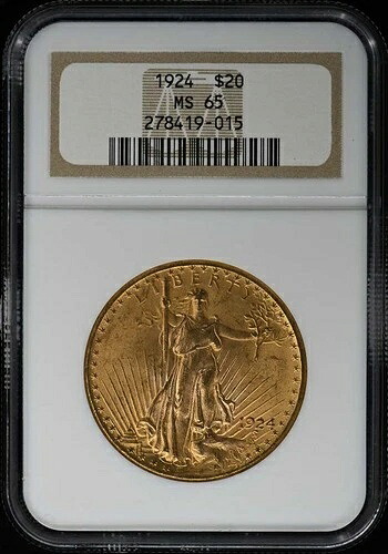 1924年 サンゴーダン $20 NGC MS65