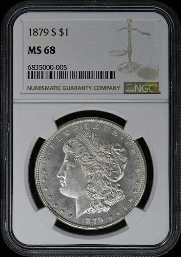1879-S モルガン・ダラー S$1 NGC MS68