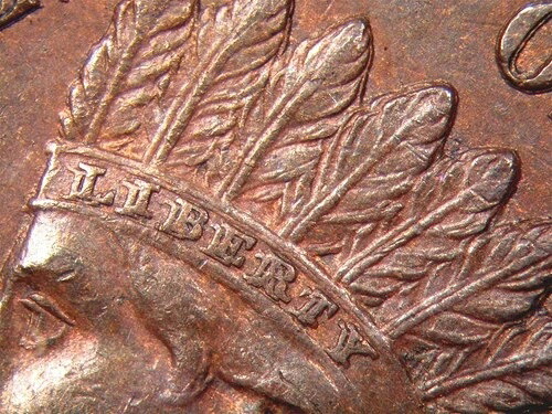 1873年 1セント ダブルリバティ スノー - 1インディアンセント PCGS AU55BN (写真シール) 776,160円