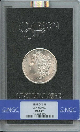 1885年-CC モーガンドル GSA ホード S $1 NGC MS66+-