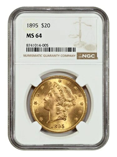 1895 $20 NGC MS64 - リバティヘッド $20