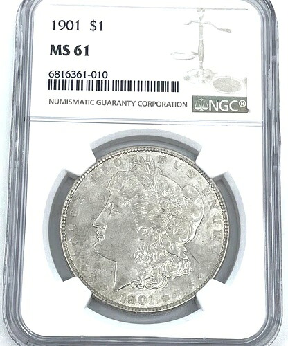 状態 希少性__ 1901 NGC MS 61 モルガン銀貨