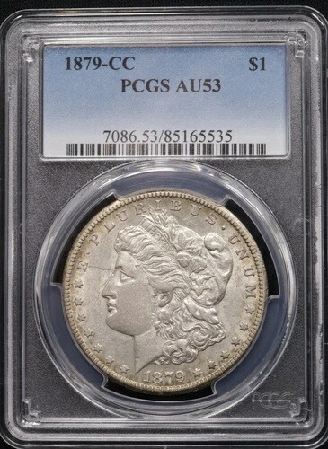 PCGS 1879-CC モーガンドル AU53 #7086.53/85165535-