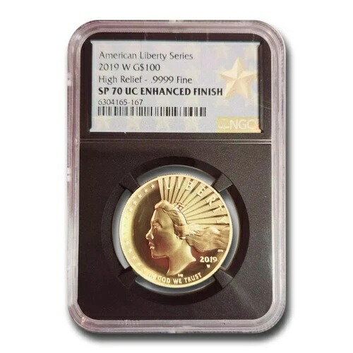 2019-W HR アメリカン リバティ ゴールド SP-70 NGC (ブラックラベル)