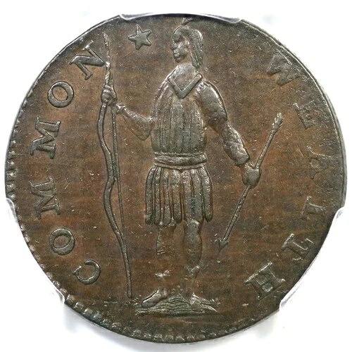 1788 R 3-A R-4 PCGS MS 63 BN マサチューセッツセントコロニアル銅コイン-