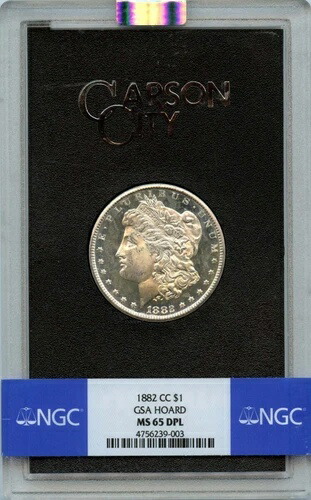 1882-CC モルガン・ダラー GSA ホード S$1 NGC MS65DMPL