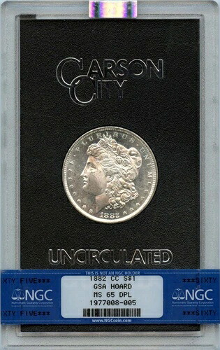 1882-CC モルガン・ダラー GSA ホード S$1 NGC MS65DMPL