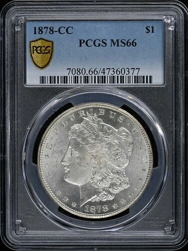 1878-CC 1ドル モルガン・ダラー PCGS MS66