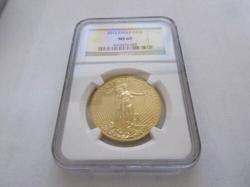 2013年、アメリカンイーグル金貨、50ドル、NGC、MS-69、50ドル金貨、1オンス