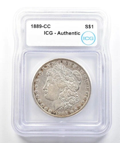 1889年-CCモーガンシルバードル 本物ICG *9848-