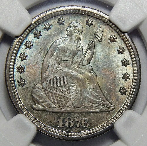 1876-CC NGC MS66 自由の女神像（座像）