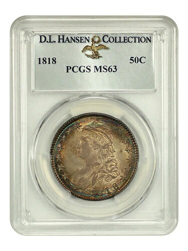 1818 50C PCGS MS63 ex: D.L. ハンセン｜WORLD RESOURCE【QUEEN店】