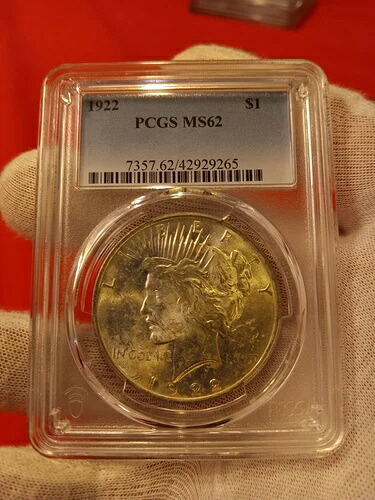 1922年 ピースシルバードル PCGS MS62 -｜WORLD RESOURCE【QUEEN店】