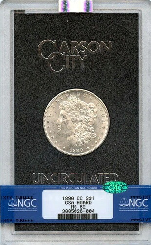 1890-CC モルガン・ダラー GSA ホード S$1 NGC MS62 (CAC)|WORLD RESOURCE【QUEEN店】