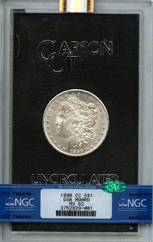 1890-CC モルガン・ダラー GSA ホード S$1 NGC MS62 (CAC)｜WORLD RESOURCE【QUEEN店】