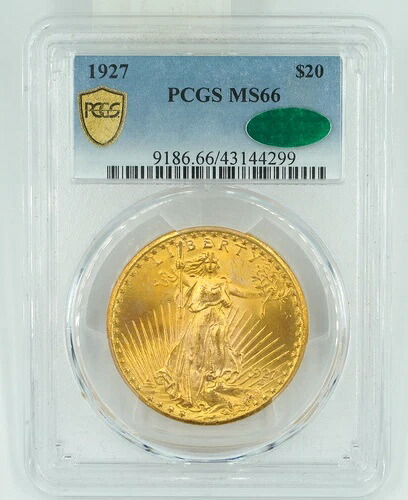 1927年 PCGS & CAC MS66 セント・ゴーデンズ 驚異的な外観|WORLD RESOURCE【QUEEN店】