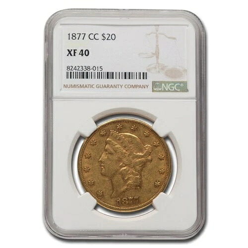 1877-CC 20ドル リバティゴールド ダブルイーグル XF-40 NGC｜WORLD RESOURCE【QUEEN店】