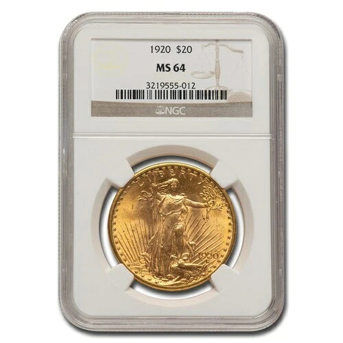 1920年 20ドル セント・ゴーデンズ ゴールド ダブルイーグル MS-64 NGC|WORLD RESOURCE【QUEEN店】