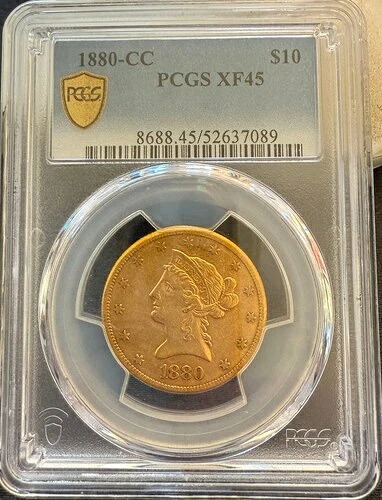 1880-CC $10 ゴールド PCGS XF-45 US リバティヘッド イーグル-｜WORLD RESOURCE【QUEEN店】