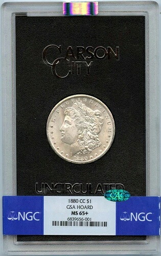1880-CC モルガン・ダラー GSA ホード S$1 NGC MS65+ (CAC)