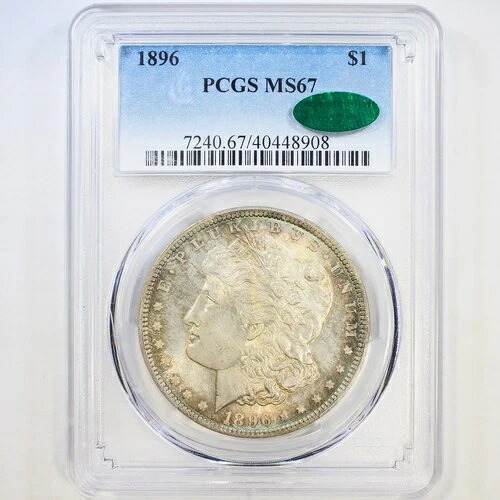 1896年 1ドル PCGS/CAC MS67 - モルガン・ダラー