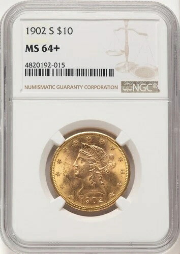 1902-S $10 リバティイーグル NGC MS64+|WORLD RESOURCE【QUEEN店】