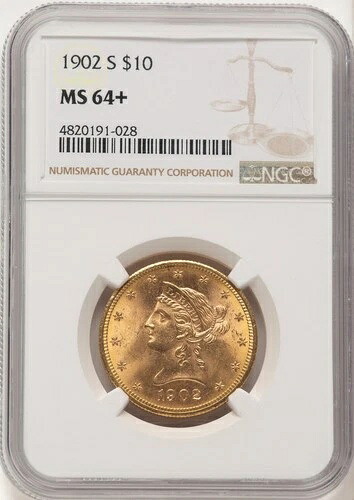 1902-S $10 リバティイーグル NGC MS64+ (521987241)