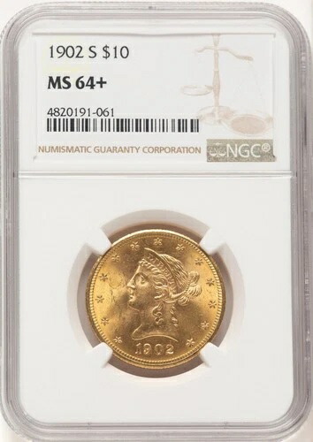 1902-S $10 リバティイーグル NGC MS64+ (521987242)