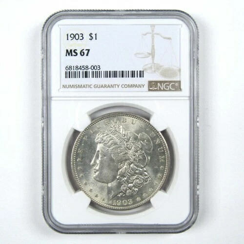 1903年 モルガン・ダラー MS 67 NGC シルバー 1ドル 未流通コイン SKU:I15081