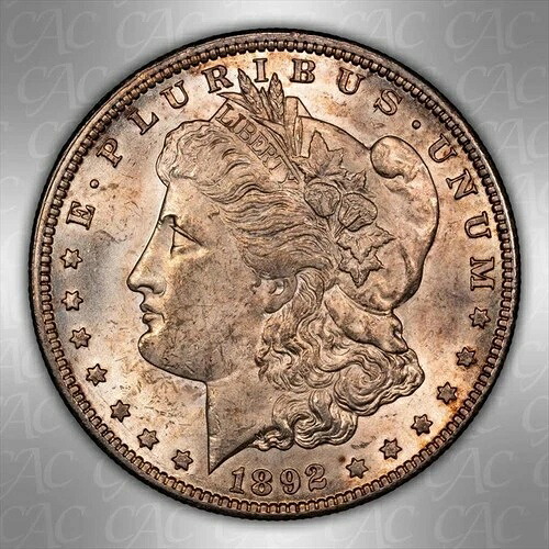 1892-CC $1 CACG MS 62